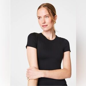 SPANX Smooth Jersey Crewneck Tee Black Size 1X